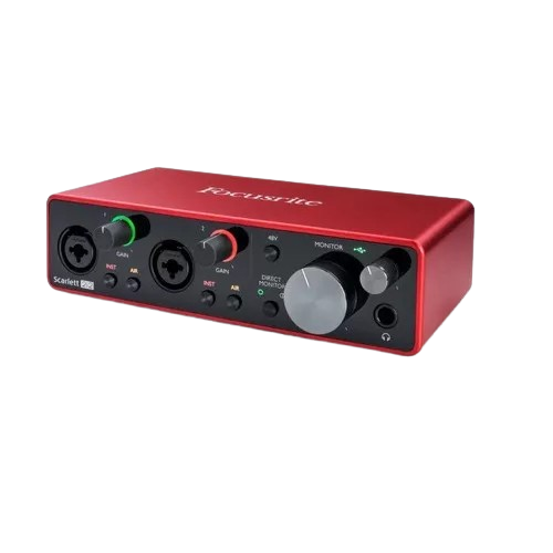 Interface De Áudio Usb Focusrite Scarlett 2i2 Geração 3